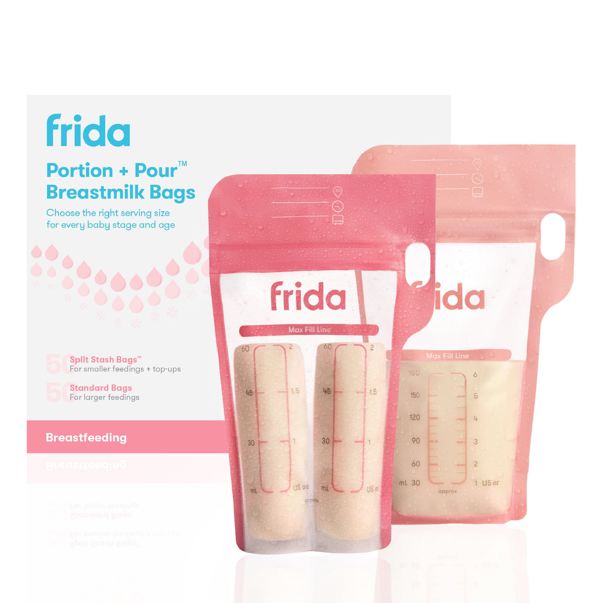 Breastmilk Storage Bags, 100ct Variety Pack