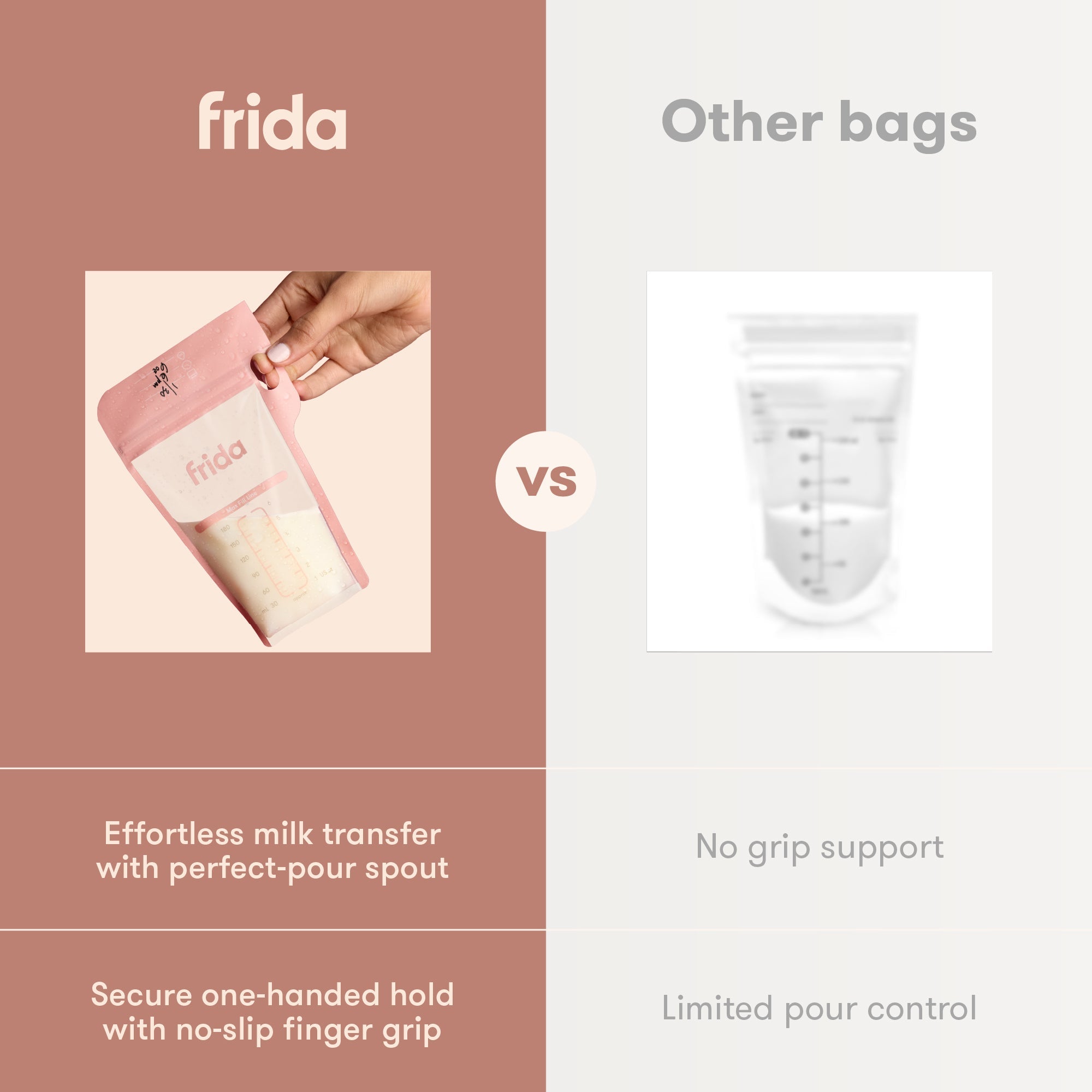 Breastmilk Storage Bags, 50ct Standard Freeze & Thaw Milk Bags