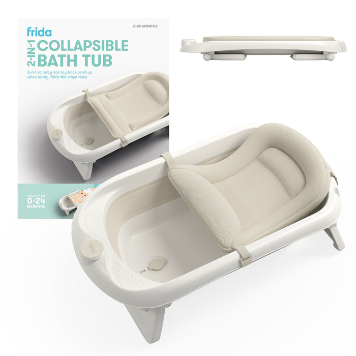 2-in-1 Collapsible Baby Bath Tub W0