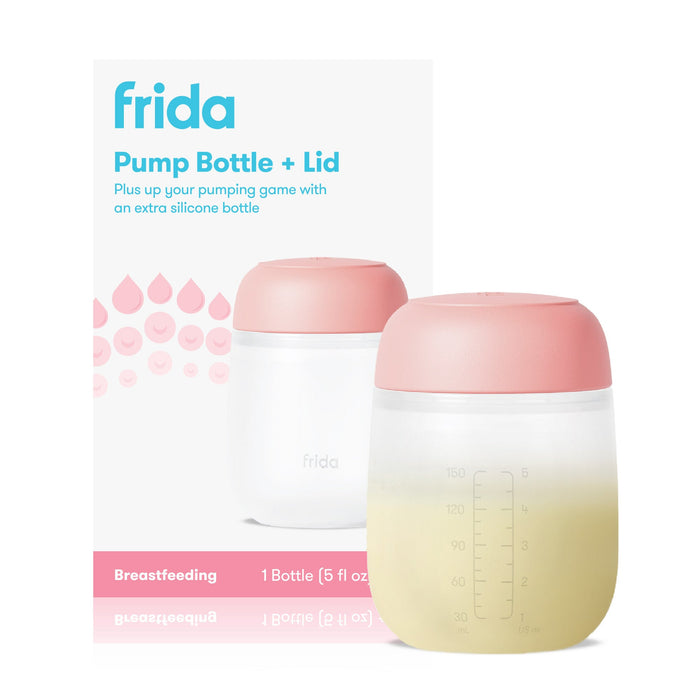 2-in-1 Manual Breast Pump Silicone Bottle + Replacement Lid H7